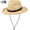 ヤフオク! - 新品 ノースフェイス ラフィアハット 麦わら帽子...